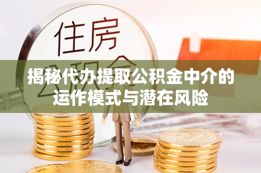 亚东揭秘代办提取公积金中介的运作模式与潜在风险